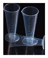 VASOS MEDIDORES 100 ML PLASTICO EMBUDO