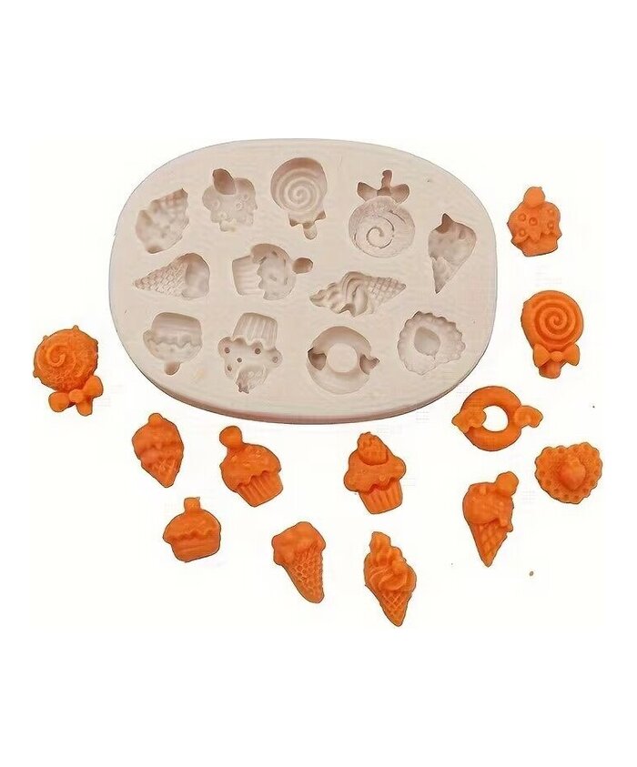 MOLDE MINI HELADOS 12 CAVIDADES
