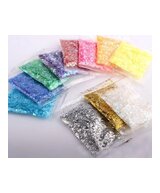 COPOS DE LENTEJUELAS BRILLANTES AZUL VERDE