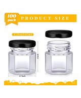 ENVASES DE VIDRIO CON TAPA NEGRA 45 ML