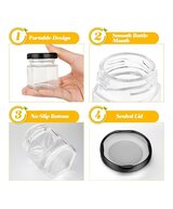 ENVASES DE VIDRIO CON TAPA NEGRA 45 ML