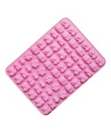 MOLDE MINI FIGURAS GOMITAS 60 CAVIDADES LEON, HIPOPOTAMO, OSO, PERRO