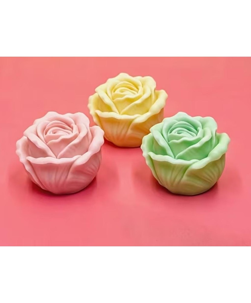 MOLDE ROSA MEDIANA DISEÑO SEÑORIAL