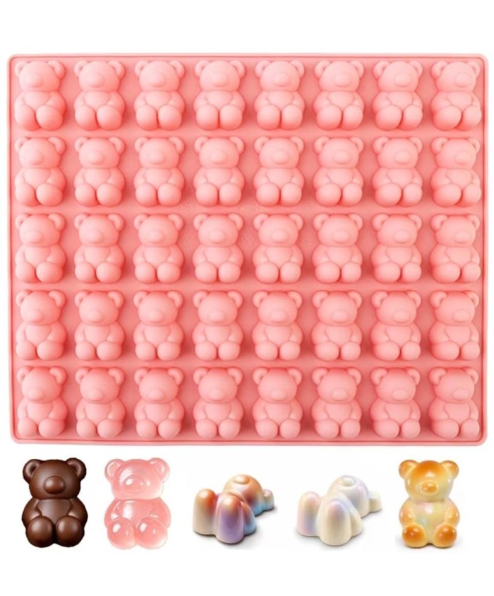 MOLDE MINI OSOS GELATINA O GOMITAS 40 CAVIDADES