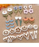 HERRAMIENTA DE ESTAMPADO CON RELIEVE Y TEXTURA FLORES Y HOJAS  PEQUEÑO