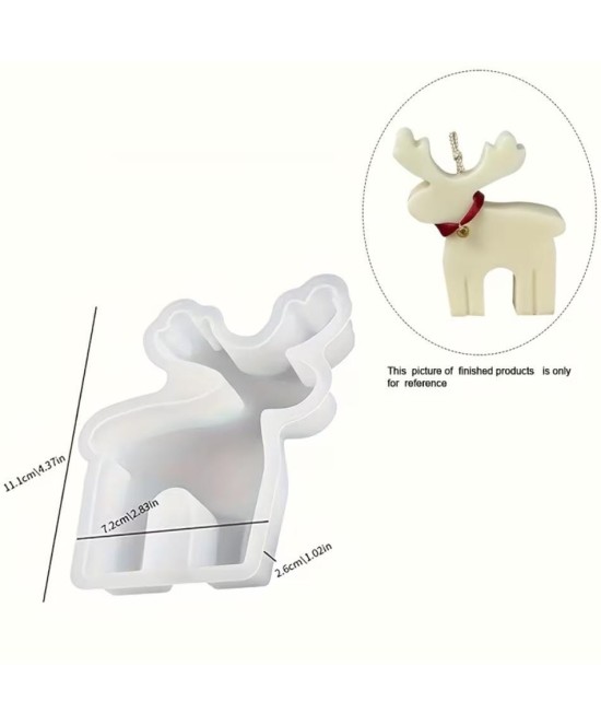 MOLDE RENO ELEGANTE PLANO NAVIDAD