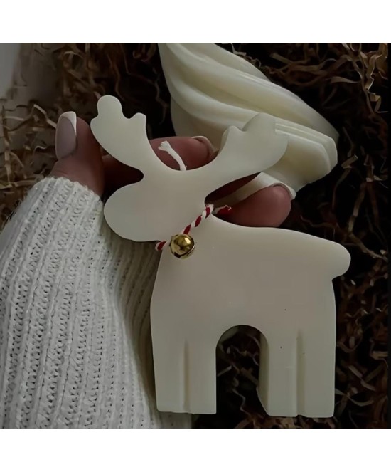 MOLDE RENO ELEGANTE PLANO NAVIDAD