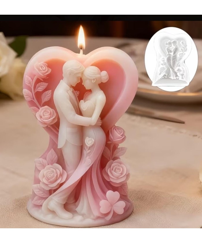 MOLDE PAREJA CASADA ABRAZO PEQUEÑA