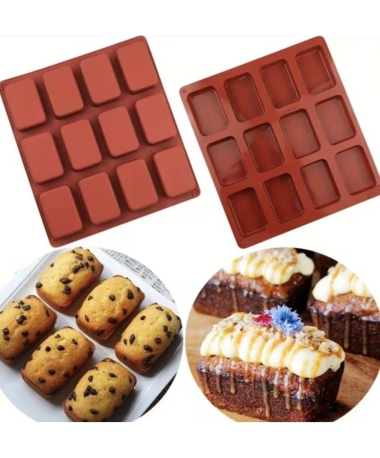 MOLDE MINI RECTANGULOS 12 CAVIDADES JABONES