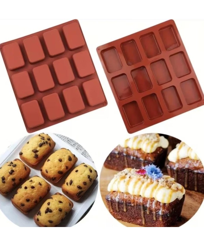 MOLDE MINI RECTANGULOS 12 CAVIDADES JABONES