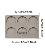 MOLDE CIRCULOS PLANOS WAX O CEMENTO