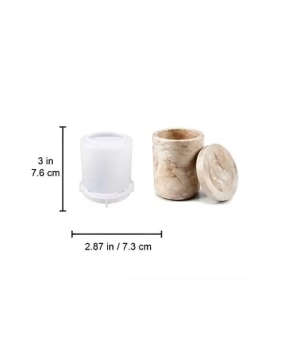 MOLDE MACETA REDONDA CON TAPA