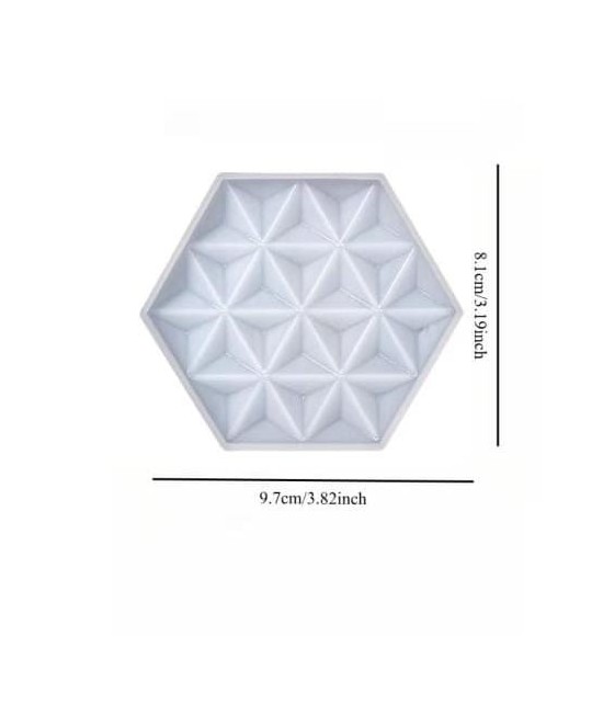 MOLDE BASE BANDEJA HEXAGONAL PLANO DIAMANTE