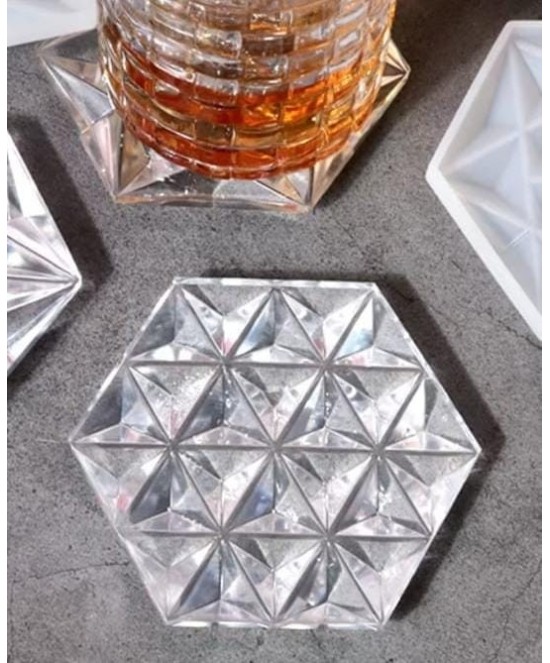 MOLDE BASE BANDEJA HEXAGONAL PLANO DIAMANTE
