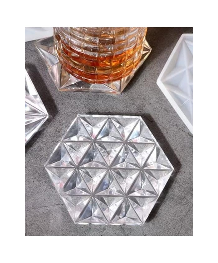 MOLDE BASE BANDEJA HEXAGONAL PLANO DIAMANTE