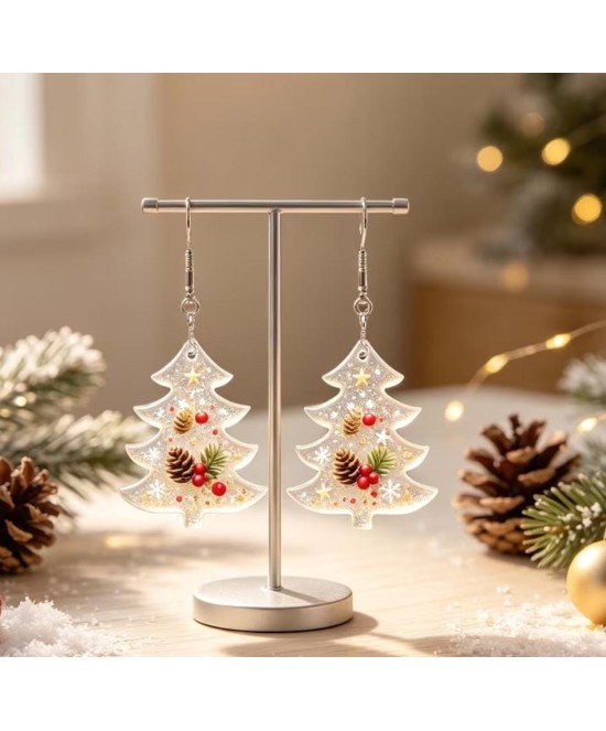 MOLDE MINI ARBOL NAVIDAD PARA ZARCILLOS O COLGANTES