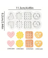 MOLDE MINI GALLETAS 8 CAVIDADES 4 DISEÑOS