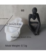 MOLDE DE FIGURAS AESTETIC MEDIANAS 3 UNIDADES