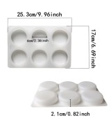 MOLDE CIRCULARES 6 CAVIDADES JABONES