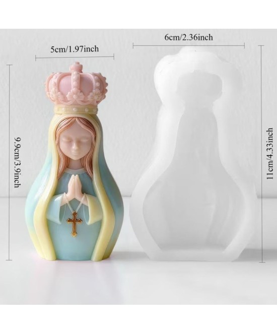 MOLDE VIRGEN ROSARIO PEQUEÑA