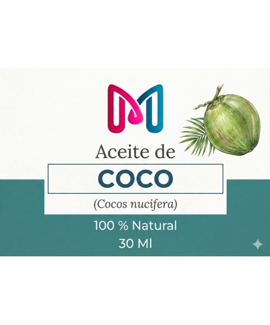 ACEITE 100% VEGANO NATURAL DE COCO PARA COSMETICA 30 ML
