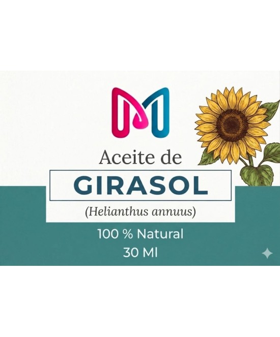 ACEITE 100% VEGANO NATURAL DE GIRASOL PARA COSMETICA 30 ML