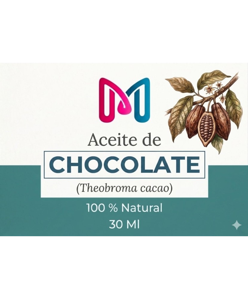 ACEITE 100% VEGANO NATURAL DE CHOCOLATE PARA COSMETICA 30 ML