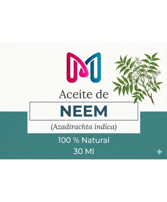 ACEITE 100% VEGANO NATURAL DE NEEM  PARA COSMETICA 30 ML