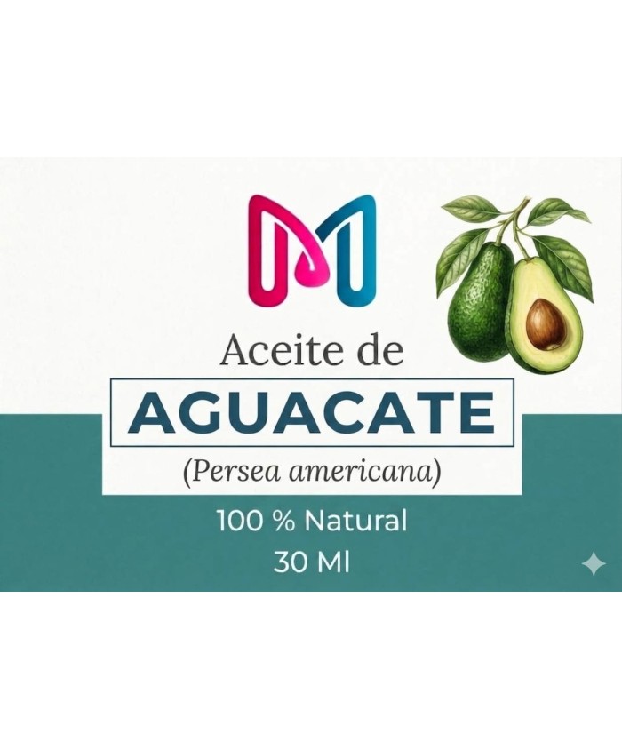 ACEITE 100% VEGANO NATURAL DE AGUACATE  PARA COSMETICA 30 ML
