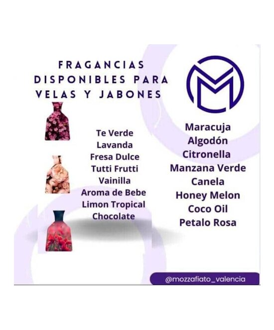 FRAGANCIAS OLEOSAS PARA VELAS Y JABONES 30 ML