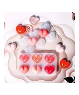 MOLDE DE CORAZONES DURAZNO PLANO 6 CAVIDADES
