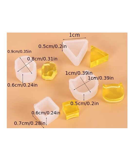 MOLDE ZARCILLOS MINI 6 UNIDADES
