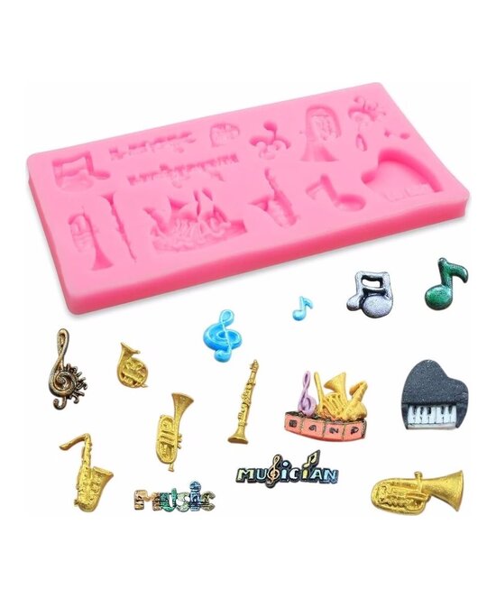 MOLDE FIGURAS MUSICALES PLANAS