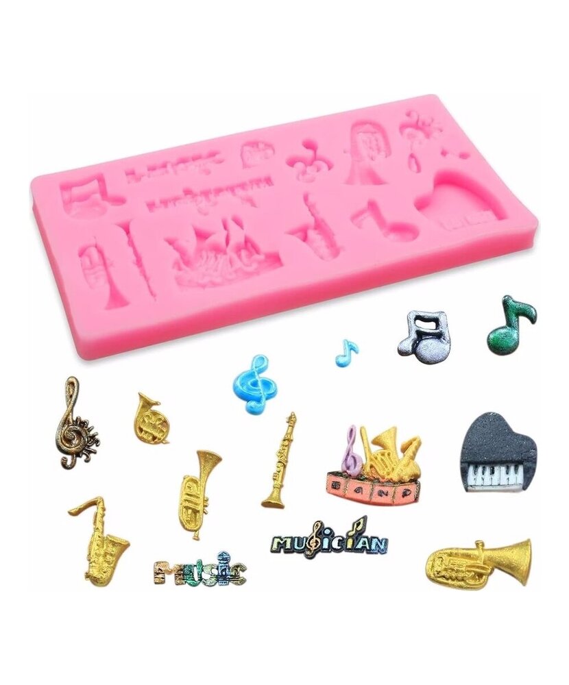MOLDE FIGURAS MUSICALES PLANAS