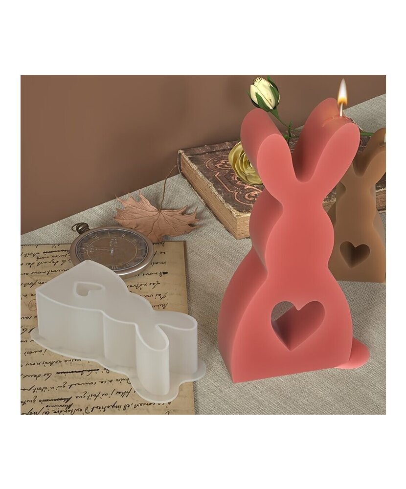 MOLDE CONEJO CORAZONADO PEQUEÑO