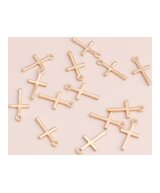 DIJES CRUCES LARGAS DORADAS x UNIDAD