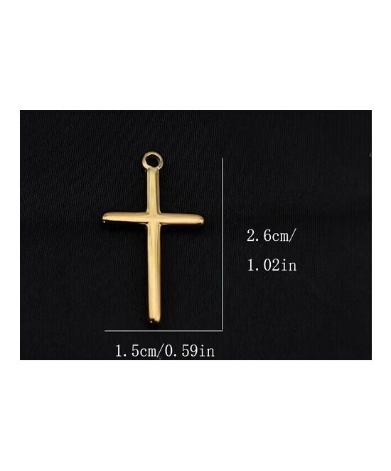 DIJES CRUCES LARGAS DORADAS x UNIDAD