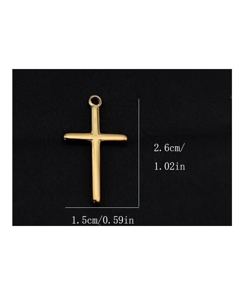 DIJES CRUCES LARGAS DORADAS x UNIDAD