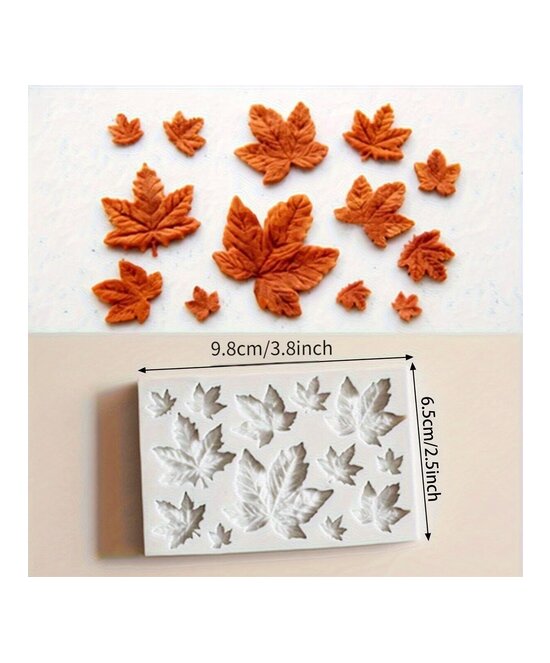 MOLDE HOJAS DE OTOÑO PLANAS