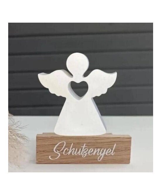 MOLDE ANGEL CORAZONADO PLANO PEQUEÑO