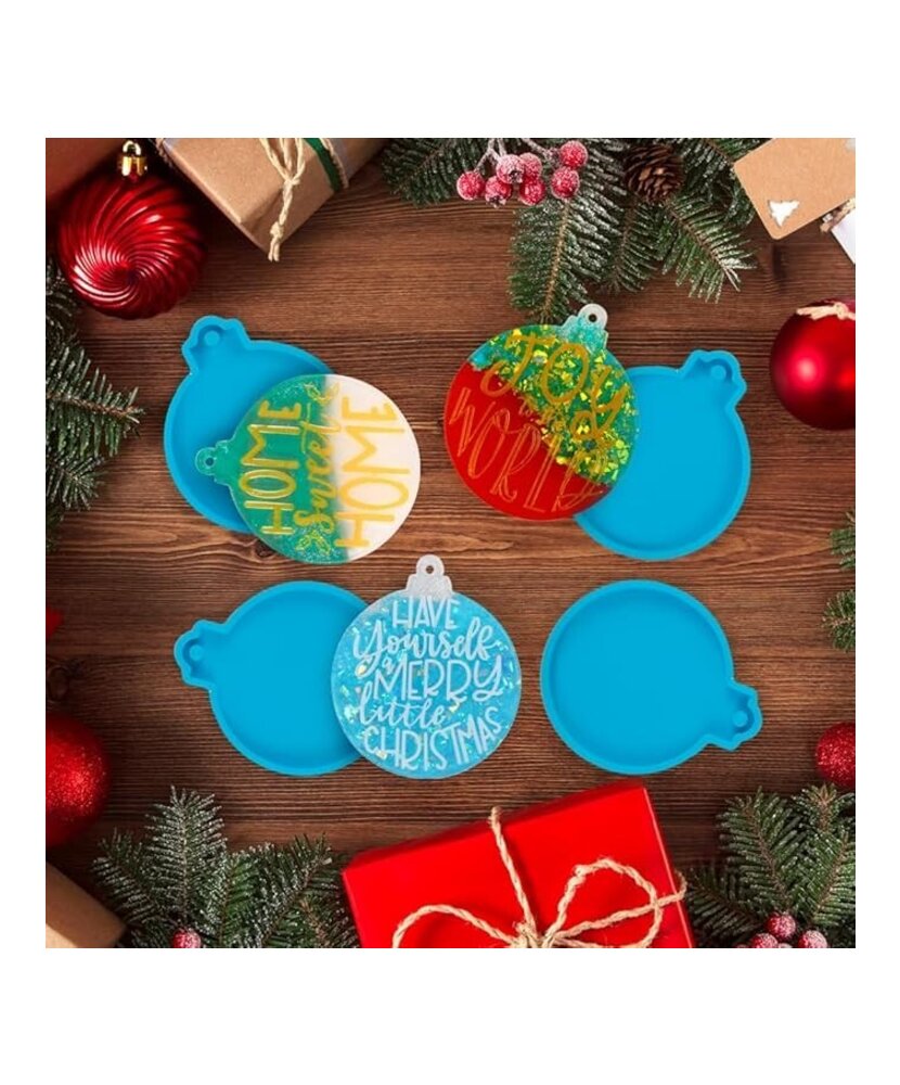 MOLDE DE BAMBALINA PLANA OCASION O NAVIDAD COLGANTE