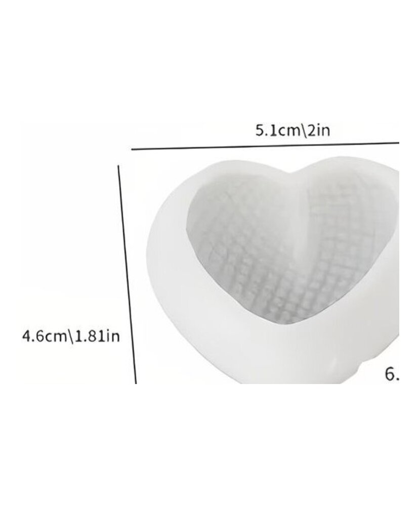MOLDE CORAZON TRAMADO PEQUEÑO