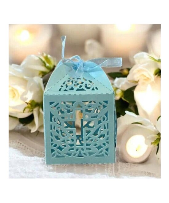 CAJAS PARA DECORACIONES COLOR AZUL