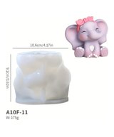 MOLDE ELEFANTE BEBE FEMENINO PEQUEÑO