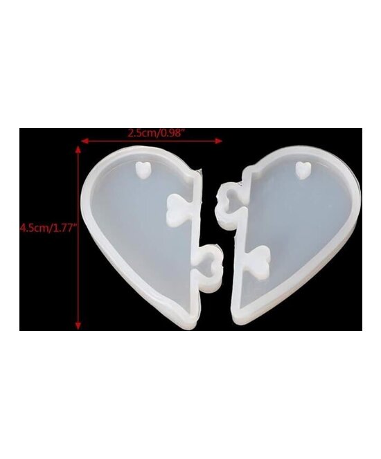 MOLDE CORAZON PARTIO PARA DIJES PEQUEÑO