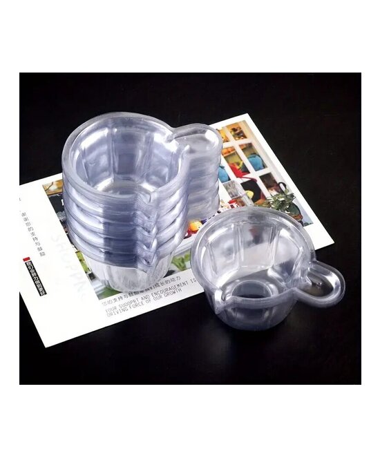 TAZAS MEZCLADORAS PLASTICAS X 10 UND