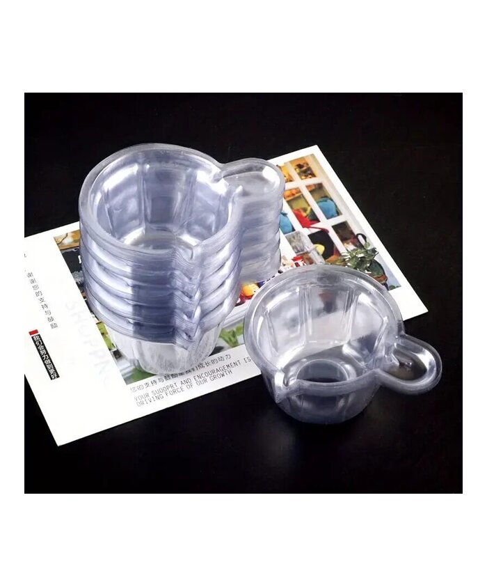 TAZAS MEZCLADORAS PLASTICAS X 10 UND