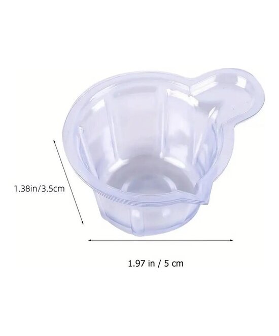 TAZAS MEZCLADORAS PLASTICAS X 10 UND