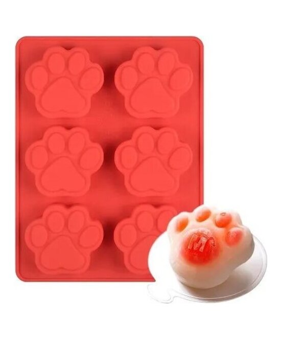 MOLDE PATAS DE PERRO 6 CAVIDADES MEDIANAS