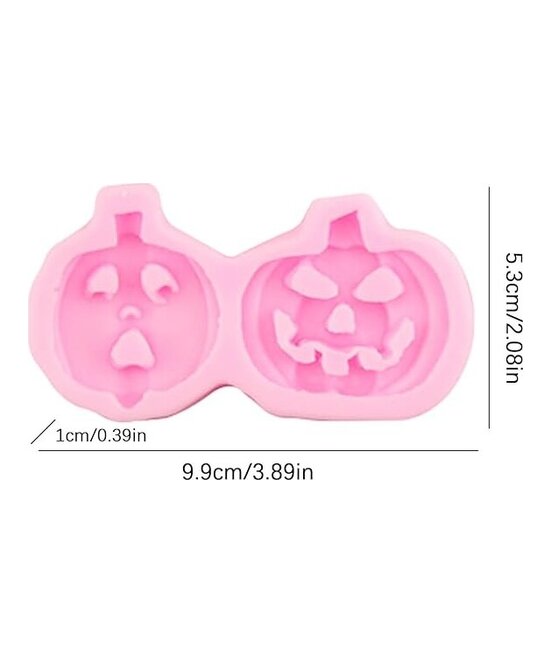 MOLDE CALABAZAS PLANAS MALAS 2 CAVIDADES